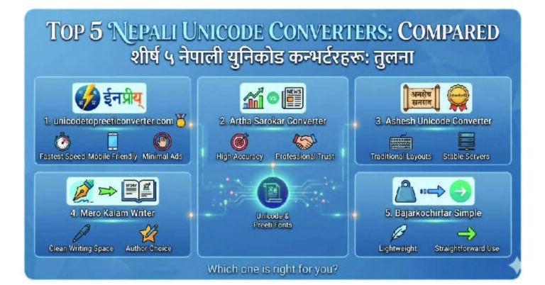 Comparison of Top 5 Nepali Unicode Converter Websites-01