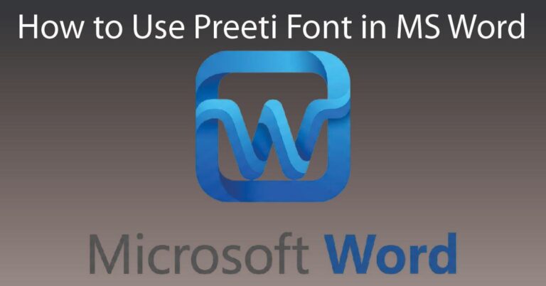 How to Use Nepali student Preeti Font in MS Word