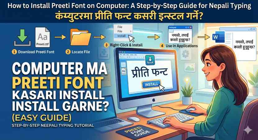 How to download Preeti Font? How to install it after downloading All of these details are listed in the section below this blog.