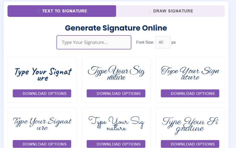 We've designed it to be extremely simple, keeping the user in mind. You can use our Online Signature Maker Tool easily, and it is 100% free.