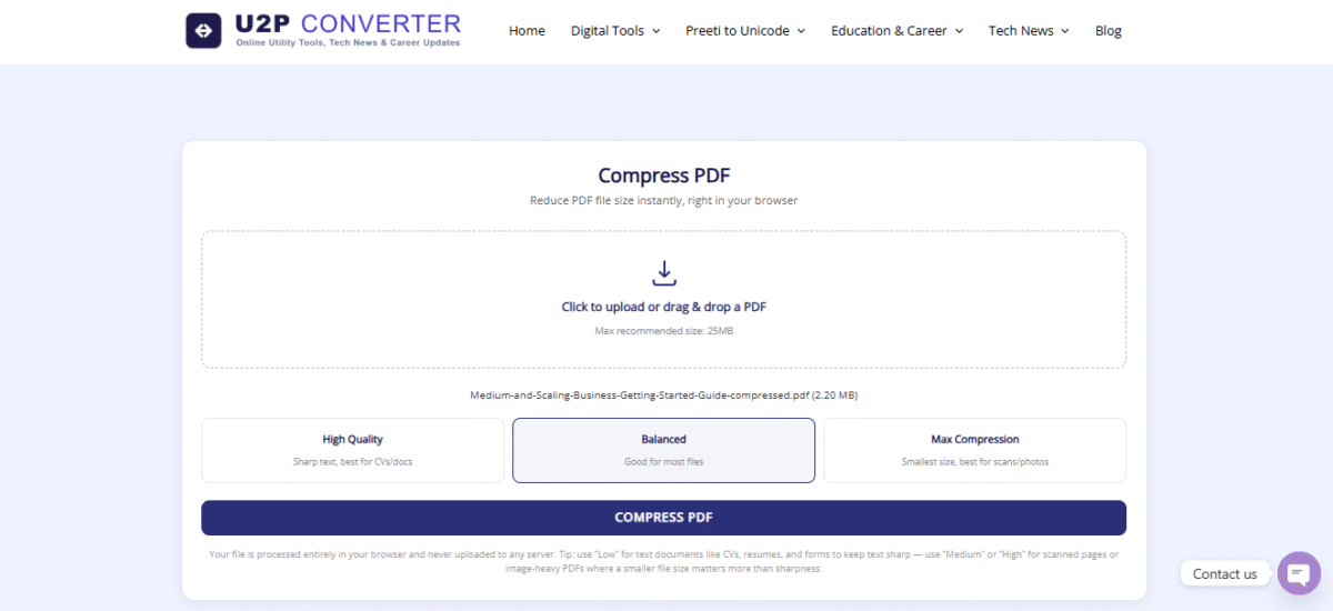 How to use an Online PDF Compressor?