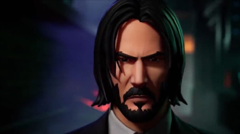 Player using a Reload Portable Extractor to extract the Mythic John Wick Sprite in Fortnite Reload."