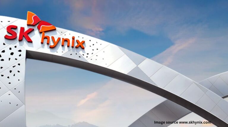 SK Hynix logo and signboard representing the $38 billion memory factory investment