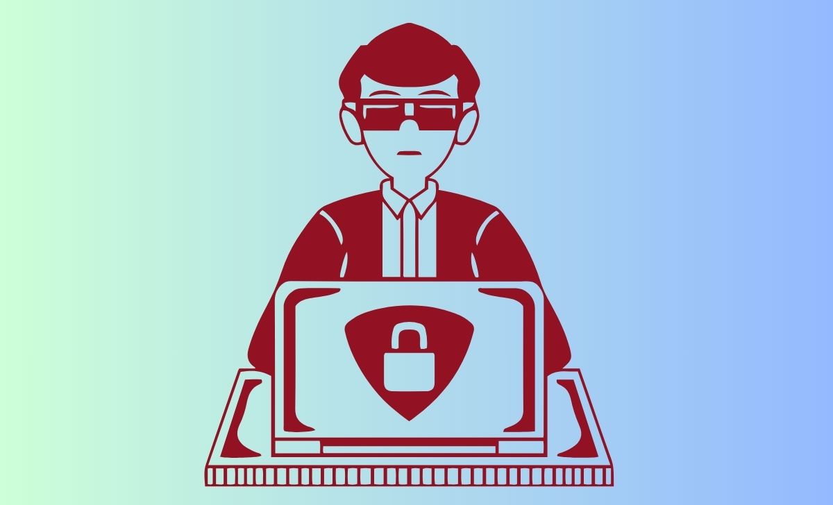 Password protected secure document icon