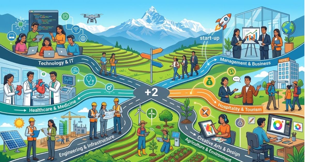 “Nepali student choosing career options after +2”